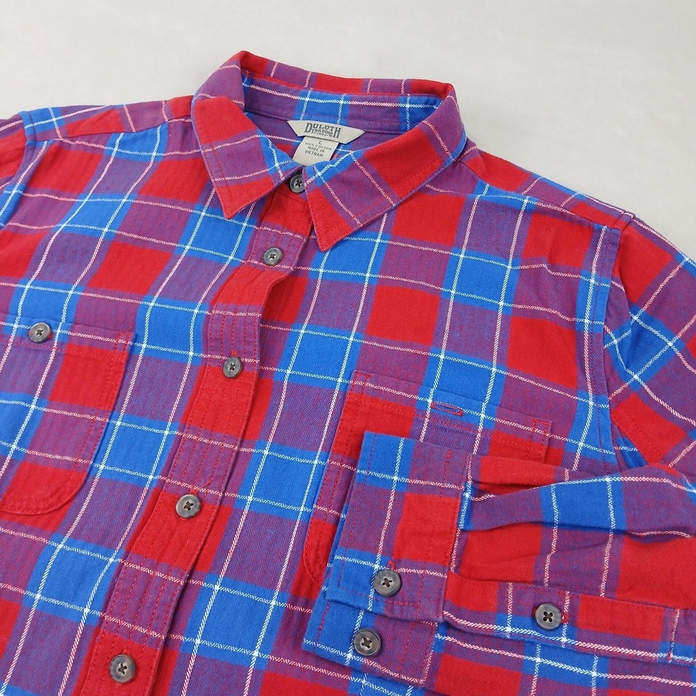 Duluth Trading Large Womens Shirt Flannel Heavyweight 22x26